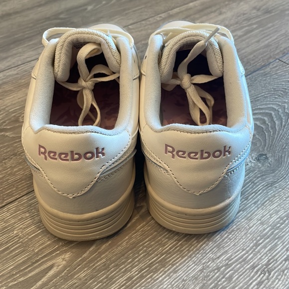 REEBOK Women's Royal Techque in Off-White/Cream with Pink Accent - Picture 3 of 5